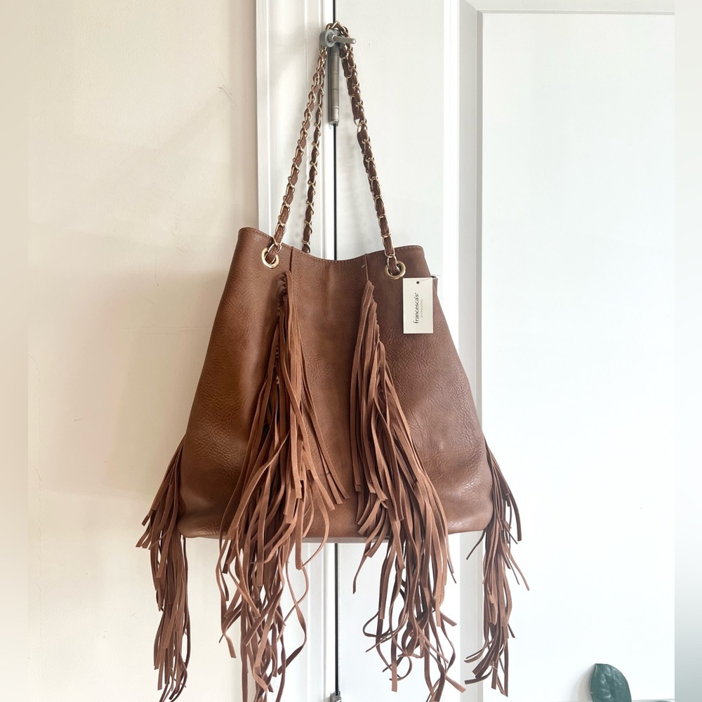 🚫SOLD🚫 Cognac Frige Bucket Bag
